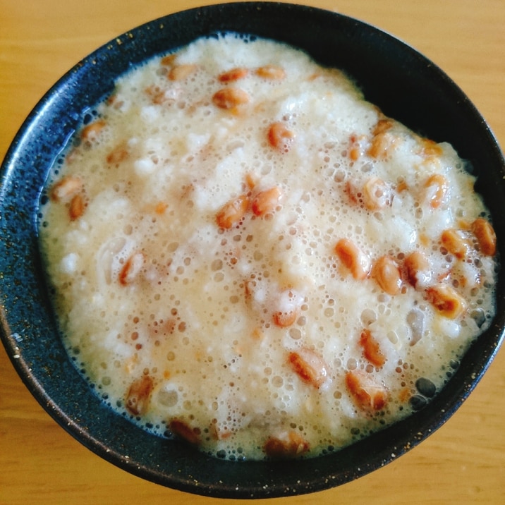 味噌が決め手☆納豆とろろご飯